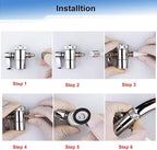 Kitchen Faucet Diverter Valve with Aerator 22mm Thread,Sink Faucet Filter Diverter Valve,Faucet Adapter Faucet Splitter Diverter Valve Water Diversion,Countertop water Filter(1/4" OD Tubing Outlet)