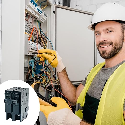 100 Amp 2 Pole Breaker,Replace for HOM2100 Circuit Breaker,100 Amp 2 Pole,120/240V,Compatible with Most Load Centers.Plug-in Circuit Breaker,Thehermal Magnetic Protection,5 Year Warranty