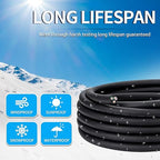 10 Gauge 3 Conductor Electrical Wire 10 AWG 3 Wire Oxygen-Free Copper PVC Stranded 100FT 10/3 Wire for LED Lighting Outdoor Low Voltage Extension Cable (10AWG-3C, 100FT)