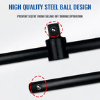 1/2" T-Handle Sliding Wrench Breaker Bar, 9.84 Inch Heavy Duty Steel Drive Socket Hand Tool, Gifts for Men & Dad