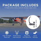 Right Hand Window Latch with Screw Compatible with 1954-1977 Cessna100,200,300 Series Aircraft