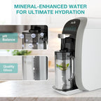 SimPure Y7T-A Countertop Reverse Osmosis Water Filter, NSF/ANSI 58 Certified, 100GPD 5 Stage RO Water Filtration System with pH+ Remineralization, Water Purifier with Glass Pitcher, No Installation