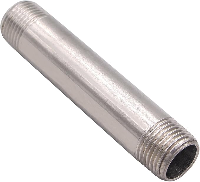 1/2" X 1/2“ NPT Male Nipple Stainless Steel 304 Cast Pipe Coupling fitting 4" Length