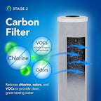 Whole Home Water Filtration System with UV Light - Removes Chlorine, Chloramine, Sediment, Silt, Debris, VOC’s, and More - Get Softer Skin & Hair with Better Tasting Water