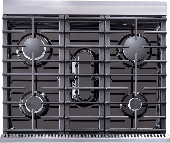 THOR Kitchen Freestanding Professional 30-Inch Gas Range in Stainless Steel - Model LRG3001ULP + LP Conversion Kit