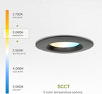 ASD 6 Inch Retrofit LED Recessed Lighting | Metal Trim Bronze 12W 1078LM 120V 2700K-5000K Adjustable Ceiling Downlights | Triac Dimmable Wet Rated Room Can Lights, ETL Energy Star, 6 Pack