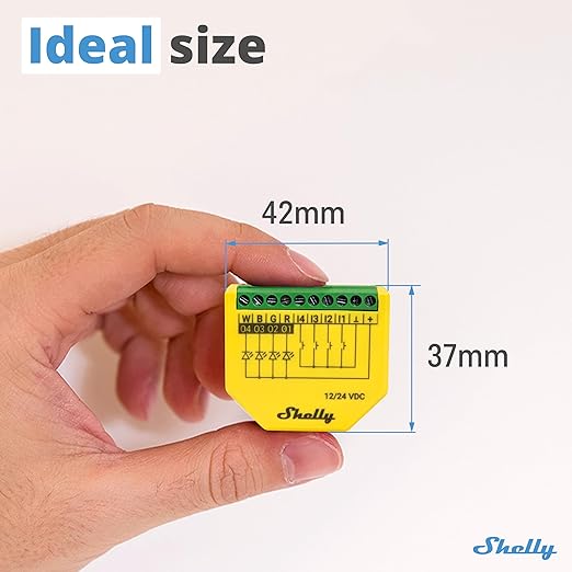 Shelly Plus RGBW PM | WiFi Smart Remote Control for RGBW Led Strips with Power Metering | Home Automation | Bluetooth Gateway | No Hub | Compatible with Alexa & Google Home | iOS Android App