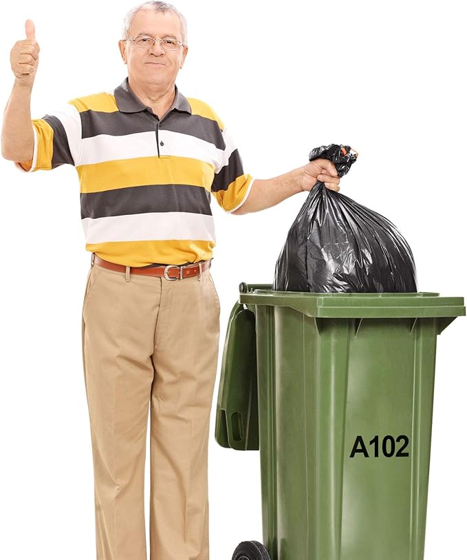 Outus 8 Sheets Vinyl Letter Stickers Self Adhesive Mailbox Numbers Alphabet Stickers Stick on Letters for Christmas Stockings Scrapbook Bulletin Board School Business(2 Inch,Black)