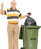 Outus 8 Sheets Vinyl Letter Stickers Self Adhesive Mailbox Numbers Alphabet Stickers Stick on Letters for Christmas Stockings Scrapbook Bulletin Board School Business(2 Inch,Black)