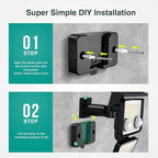 Solar Outdoor Lights - 3000LM 188 LED Motion Sensor Outdoor Lights, 4 Heads Security Light,IP65 Waterproof, Easy Install,270°Wide Angle Flood Wall Light with 3 Modes for Backyard Yard (3 Pack)