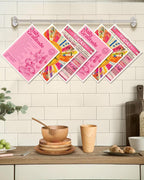 6 Pack Swedish Dishcloths for Kitchen - Reusable Dish Cloths for Washing Dishes Absorbent Cute Funny Kitchen Towels Cleaning Sponge, Positive Words