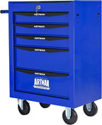 4 Drawers Rolling Tool Box on Wheels, Multifunctional Tool Chest Cabinet with Lock, Drawers Rolling Tool Cart Trolley Organizer Tool Storage Case for Warehouse,Garage,Workshop (Blue)