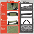 Tool Roll Up Bag, Gifts for Men Dad Husband Him, 1680D Portable Tool Storage for Men, Heavy Duty Tool Organizer with Detachable Pouches&Wrench Roll for Mechanic