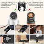 Oscillating Saw Blades, PECHAM 64PCS Professional Universal Titanium Multitool Blades for Wood Plastics Metal Quick Release Multi Tool Kits Fit Rockwell Ridgid Ryobi Milwaukee Chicago Craftsman