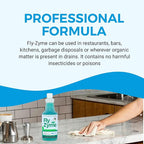 Kinzua Environmental Fly-Zyme, Highly Concentrated Enzyme Drain Cleaner for Pipes, Drain Gel for Fruit Flies, Organic Waste Degrader & Odor Neutralizer, 32 fl oz, Pack of 2