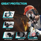 Gas Masks Survival Nuclear and Chemical, Gas Mask with 40mm Activated Carbon Filter and P-A-1 Filter, Full Face Respirator Mask for Chemicals, Gases, Welding, Vapors, Spray Paint