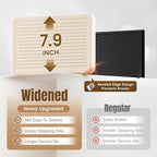 GameGem 4 Step Ladder Folding Step Stool, Foldable Ladder with Ergonomic Heightened Top Grip, Tall Step Ladder with Widened Anti-Slip Pedal for Closet, 330Lbs Load, Fold Thin and Tight, Cream White