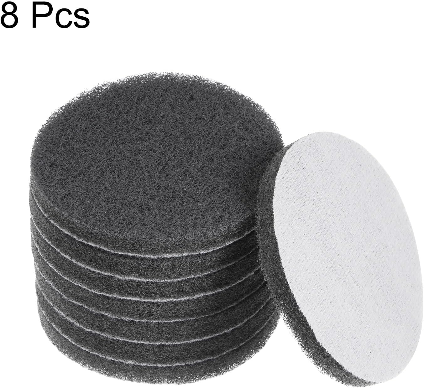 HARFINGTON 8pcs Drill Power Brush 4 Inch Tile Scrubber Scouring Pads 1000-1200 Grit for Bathroom Kitchen Household Cleaning