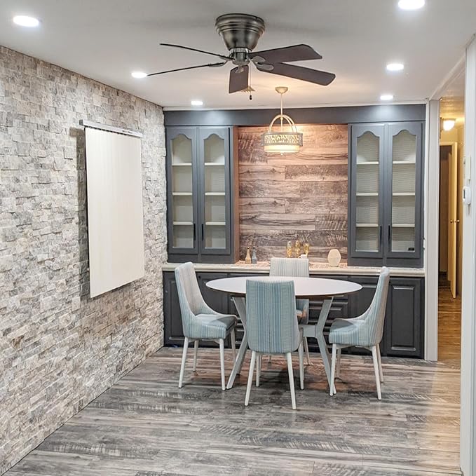 12 Pack Recessed Lighting 6 Inch LED Ceiling Lights with Junction Box, 6000K Canless Recessed LED Can Lights, 12W 110W Eqv, 1050LM High Brightness LED Lights