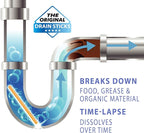 SANI 360° Sani Sticks Drain Cleaner and Deodorizer, 24 Count, Orange Scent Enzyme Pipe Cleaners, Eliminate Odors, Prevent Clogged Drains, Safe for Sinks, Bathtub Drains, Septic Tanks