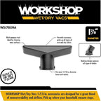 WORKSHOP Wet/Dry Vacs Shop Vacuum Accessories WS17809A Utility Nozzle Attachment for Wet Dry Vacuum Cleaners, Fits 1-7/8-inch Extension Wands and Hoses