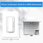 Dimmer and Driver Switch in one, 120W(60W*2) ON/Off Output Voltage: 12V +/-0.5V, UL, FCC, CE Class 2 Driver and dimmer Switch 2 in 1, UL Listed, Class 2 (12V 120W)