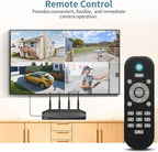 《𝟭𝟯𝟬°𝗪𝗶𝗱𝗲 𝗔𝗻𝗴𝗹𝗲 & 𝟮-𝗪𝗮𝘆 𝗔𝘂𝗱𝗶𝗼》Wireless Security Camera System Outdoor, WiFi Cameras Systems Video Surveillance DVR Kits