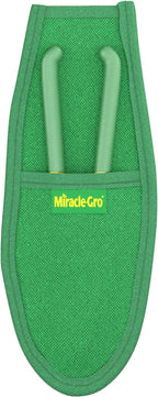Miracle-Gro 8 in. Bypass Pruning Shears with Belt Pouch – 1/2 in. Cutting Capacity Hand Pruner with Carbon Steel Blade and Comfort Grip – Garden Tool for Live Plants and Soft Stems