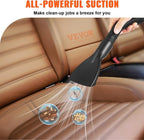 VEVOR Shop Vac Wet and Dry Vacuum Cleaner 2.6 Gallon 2.5 Peak HP - Powerful Suction with Blower Function & Attachments 3-in-1 Crevice Nozzle - Perfect for Car Carpet Debris Pet Hair Black/Yellow