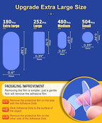 Extra Large Mounting Putty No Residue, Strong Double Sided Glue Adhesive Dots Clear Museum Sticky Tack, Picture Hanging Strips Fixed Posters Decor Craft, 0.6 x 1.38 in (180 Pcs)