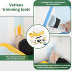 VOOMEY Paint Roller Kit, 12 Inch Paint Tray, 9-Inch Paint Roller Extension Pole, Small Paint Roller, Paint Brush, 28 Piece Set,Great for Professional Painters and Home Decoration