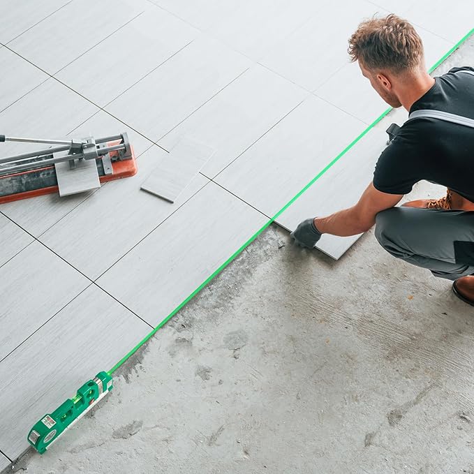 Level Tool Laser Level Leveler tool Cross Line Vertical and Horizontal Line with USB Rechargeable for Picture Hanging cabinets Tile Walls by AikTryee.