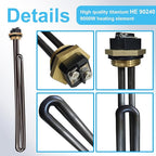 Titanium HE 90240 Heating Element for ECO18 24 27 36 Tankless Water Heater,240V 9000W Water Heater Element Replacement SGB-2903 HA-P004 HA-P005