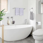 TURS 5 Piece Bathroom Hardware Set Brushed, SUS304 Stainless Steel Bath Towel Bar Set, 24 Inch Bathroom Accessories Kit Wall Mounted