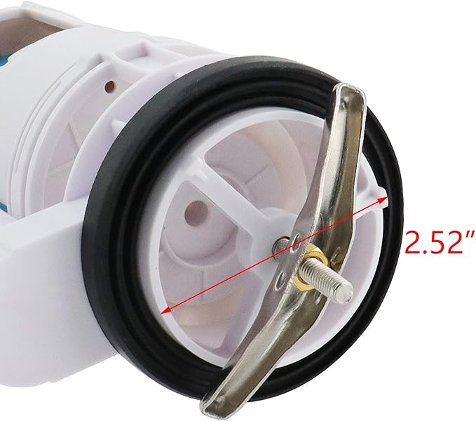 T Tulead Toilet Push Flush Valve Dual 185mm/7.28" Push Button Flush Valve, 2.5-Inch Diameter, for Toilet Tank Height: 7.48"-9.44" (Not for 3-Inch)