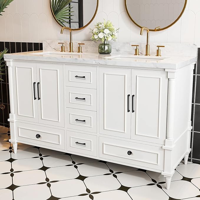 3 Pack 3 Inch(76mm) Hole Center Matte Black Modern Drawer Pulls Timeless Cabinet Pull Handle Vanity Pull Handle Classic Kitchen Cabinet Hardware, Screws Included, M-Black(3x3)