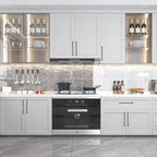 COTYKILEY 6 Pack 10 Inch(256mm) Matte Black Rectangular Kitchen Cabinet Pulls