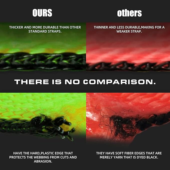 Heavy Duty 4 Pack Axle Tie Down Straps for Trailers-2" x 114" Car Hauler Straps with Snap Hooks-10,000 lbs Break Strength, 3300 lbs Capacity - DOT Certified Wheel Ratchet Tie Downs (Green)