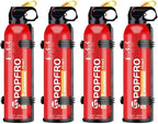 4-in-1 Small Fire Extinguisher for Home, Garage, Kitchen, Car | For Electric, Textile and Grease Fires | Non-Toxic, Easy Clean | Wall Mount Incl (4 pack)