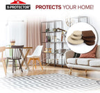 Felt Furniture Pads X-PROTECTOR 133 PCS Premium Furniture Pads - Felt Pads Furniture Feet Best Wood Floor Protectors - Protect Your Hardwood & Laminate Flooring! Brown and Beige