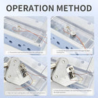 200PCS 10x6mm Round Lead Seals Security Meter Seals with Copper Wires (100m)