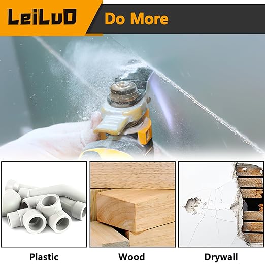 LEILUO 100 Pcs Multitool Blades Japanese Teeth Fast Cutting Oscillating Tool Blades CRV Material Oscillating Saw Blades Universal Accessories with Storage Bag Fit DeWalt Milwaukee Makita and More