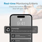 ULTRALOQ U-Bolt Pro WiFi Smart Lock with Handle, Fingerprint Smart Front Door Lock Set with Sensor, Keyless Entry Deadbolt with 2 Lever Handles, Auto Unlock, App Control, ANSI Grade 1, Easy Install