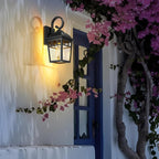 Front Porch Lights Outdoor Wall Lights Exterior Wall Sconce, Matte Black Exterior Light Fixtures Waterproof Farmhouse Outdoor Lighting Fixtures for House Garage Porch Patio 2 Pack