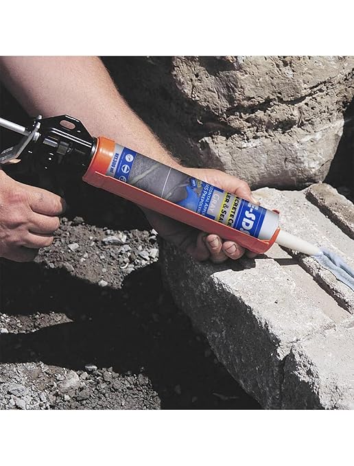 Cement Crack Filler Outdoor Waterproof Concrete Repair Sealant, Polyurethane Adhesive Sealant Self-Leveling Driveway Crack Filler Crack Flexible Concrete Patch Gray 10.5 fl. oz (3 Pack)