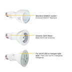 E26 to GU10 Adapter Edison Screw Socket to GU10 Bayonet Base Adapter, Ceramic Socket Converters for LED Bulb, LED Spot Light, 10W - 6 Pack