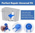 2-inch Universal Toilet Flapper, Rubber Seal Toilet Flapper Replacement Kit for Toilet Tank Compatible with American Standard, Kohler, Gerber, Toto Toilet 2 Pack (Blue)