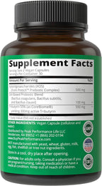 Synbiotic = Prebiotic + Probiotic + Postbiotic 3-in-1 Supplement with Clinically Tested Ingredients. Pre And Probiotics Plus Important Tributyrin Postbiotics For Gut. Vegan Capsules For Women + Men