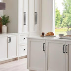 TUNNY 10 Pack Cabinet Handles-3.8"/96mm Screw Spacing Matte Black Furniture Hardware Handles for Kitchen Cabinets Bedroom Dresser Wardrobe Cabinet Pulls