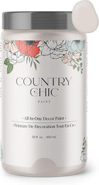 Country Chic All-in-One Chalk Paint for Furniture, Cabinets, Home Decor, Eco-Friendly, Matte Finish, Built-In Primer & Top Coat for Wood, Metal - Darling (Light Purple) - Quart 32 oz (950 ml)